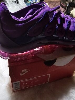 Nike Air VaporMax Plus in Purple with Pink Air Sole